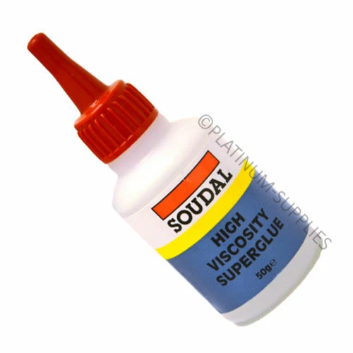 20x 50G HIGH VISCOSITY SUPER GLUE CYANOACRYLATE ADHESIVE SOUDAL 50 GRAMS