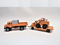 Siku 4117 Lkw Mb 710 Rundhauber + Tieflader + Radlader Kramer 411 Oldtimer 1:50