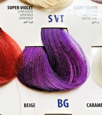 Mirna Permanent Hair Coloring Color Cream Super Violet S VT 3.4oz NEW Italy Pink