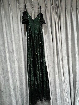 Forever Unique green sequin maxi dress, UK 8 | eBay UK