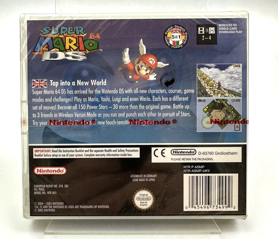 Nintendo DS Super Mario 64 DS, New Factory Sealed - **Flawed** - Image 2 of 4