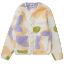 Obey Womens Willie Liner Jacket Unbleached Multi