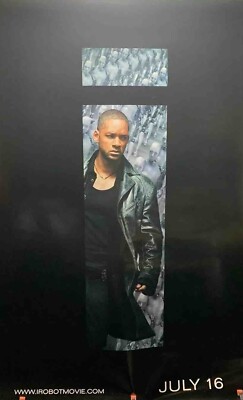 2004 I,Robot Original Movie Poster 27x40 D/S Rolled in Sleeve Advance Version B 