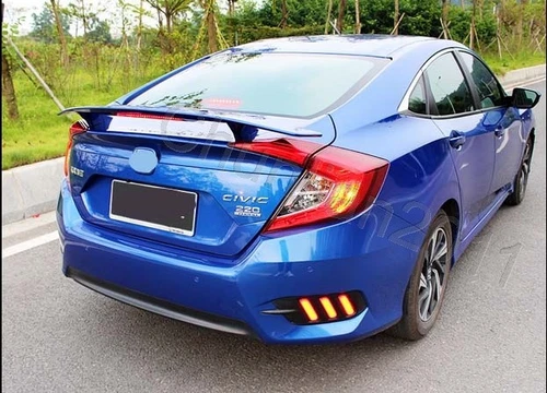 Factory Style Spoiler Wing ABS Fit 2016-2021 Honda Civic Sedan Light Unpaint - Picture 1 of 6