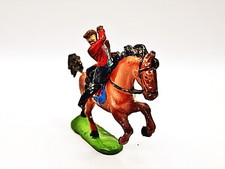 Vintage Barclays Large Lead Horse W/Rider