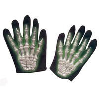 Widmann 8288408 - Skelett Handschuhe Kinder Halloween Neu
