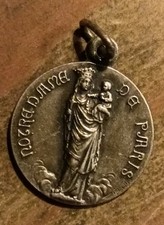 Médaille Religieuse Ancienne ND De Paris 