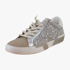 Dolce Vita Zina Womens Fashion Sneakers Dark Silver Multi Woven