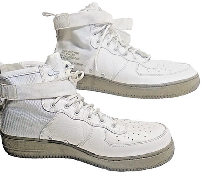 NIKE ~SF AIR FORCE 1 MID  ~SIZE 13 ~IVORY NEUTRAL OLIVE ~917753 101