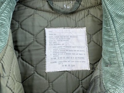 1978 US NAVY A-1 Extreme Cold Weather Jacket Impermeable Flight