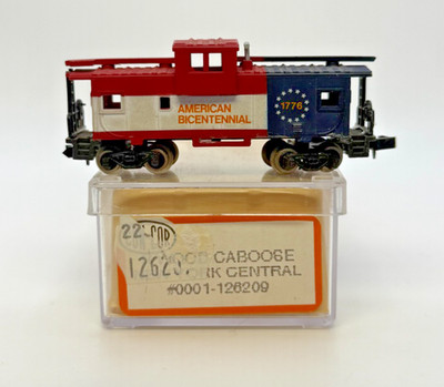 N Scale Con-Cor  126209''American Bicentennial'' Caboose Car Original Box #26