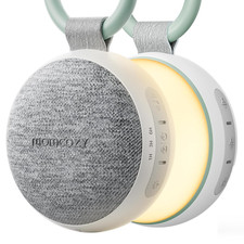 Momcozy Portable Sound Machine with Night Light, White Noise Green