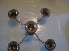 Antique 5 arm weighted sterling silver 11 0z. candle holder — photo 2