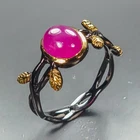 Jewelry gemstone Ruby Ring 925 Sterling Silver Size 8 /R471838