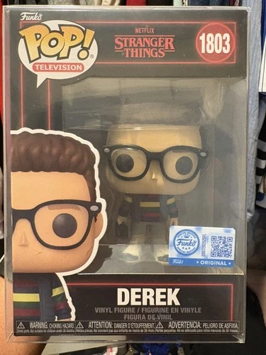Funko Pop! Derek Turnbow #1803 Stranger Things Amazon Exclusive w/ Protector