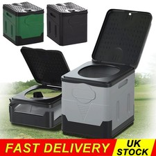 20L Portable Toilet Camping Travel Mobile Potty Caravan Hiking Boating Flushable