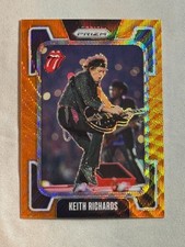 2025 Panini Prizm The Rolling Stones Orange Wave Keith Richards /199 #40