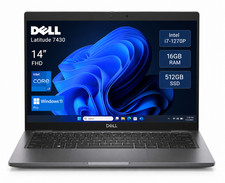 Dell Latitude 7430 14" i7-1270P, 16GB RAM 512GB SSD, Windows 11 Pro Laptop PC.