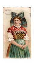 1880's N407 National Costumes, Alsace Peasant #2 Greenback, Marburg Bros