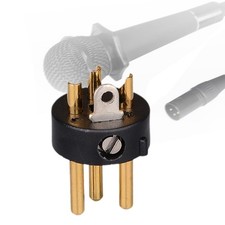 10x Microphone Connector Mic XLR Plug Easy to Install Audio Conversion Head