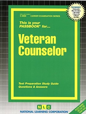 VETERAN COUNSELOR(PASSBOOKS) (PASSBOOK FOR CAREER By Jack Rudman **BRAND NEW**