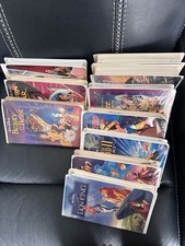 Lot of 18 Disney Classic Masterpiece Collection VHS Tapes   Vintage Clamshells