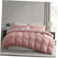 Twin Duvet Cover Set Twin/Twin XL 68" x 90" - Zipper Closure 32 - Blush Pink