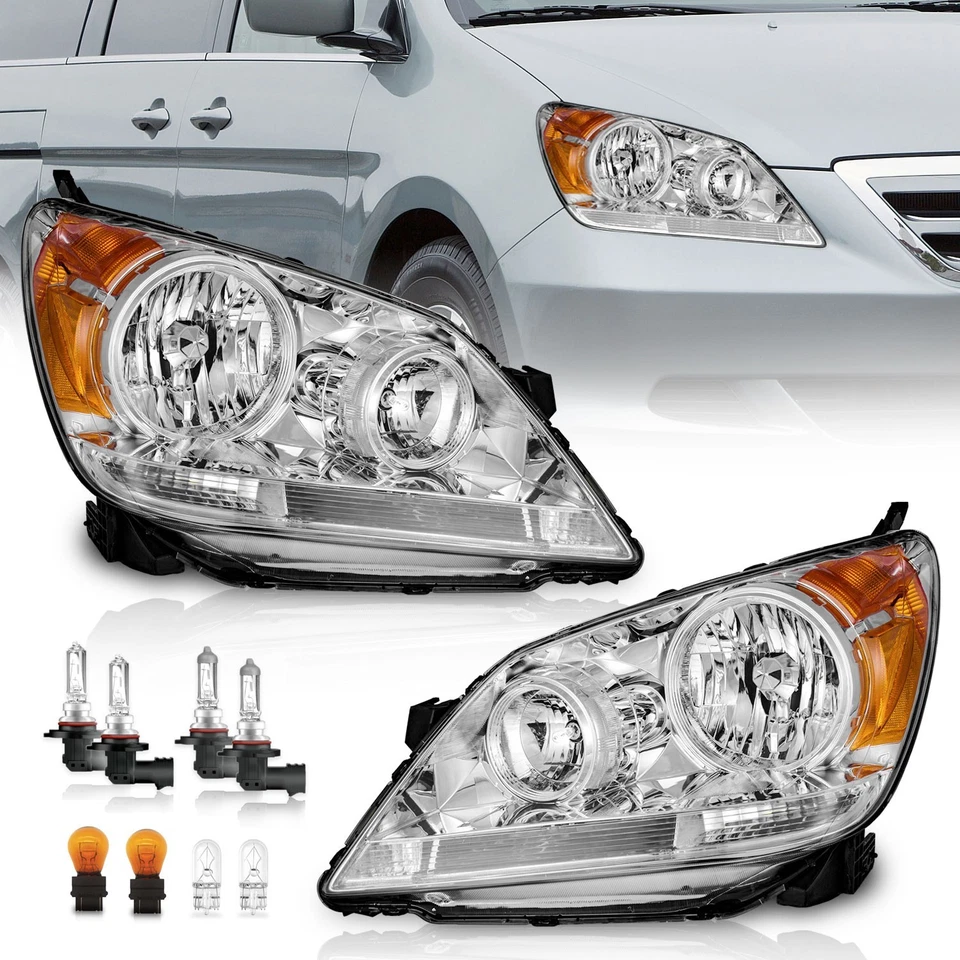 Headlights For 2005-2007 Honda Odyssey Headlamps Left+Right With Bulbs Foto 2 de 4