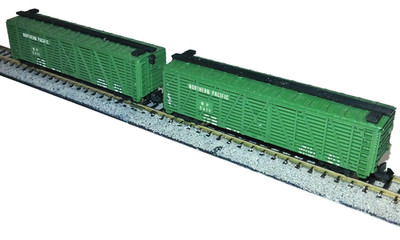 Lima N-Scale Northern Pacific 50' Stock Car  (Lot of 2-Metal Wheels)