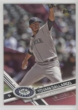 2017 Topps Update Mother's Day Hot Pink 11/50 Yovani Gallardo #US213 0t2