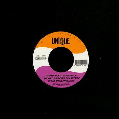 Frank Popp Ensemble - Right Before My Eyes Fea (Vinyl 7'' - 2025 - EU - Original)