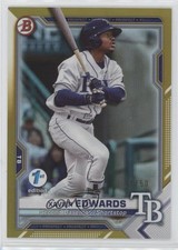 2021 Bowman 1st Edition Gold Foil 31/50 Xavier Edwards #BFE-101