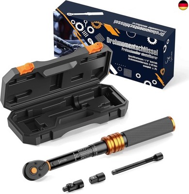 ss shovan Torque Wrench 1/4 Inch 3-25 Nm, 72 Teeth Ratchet, Torque Wrench Set