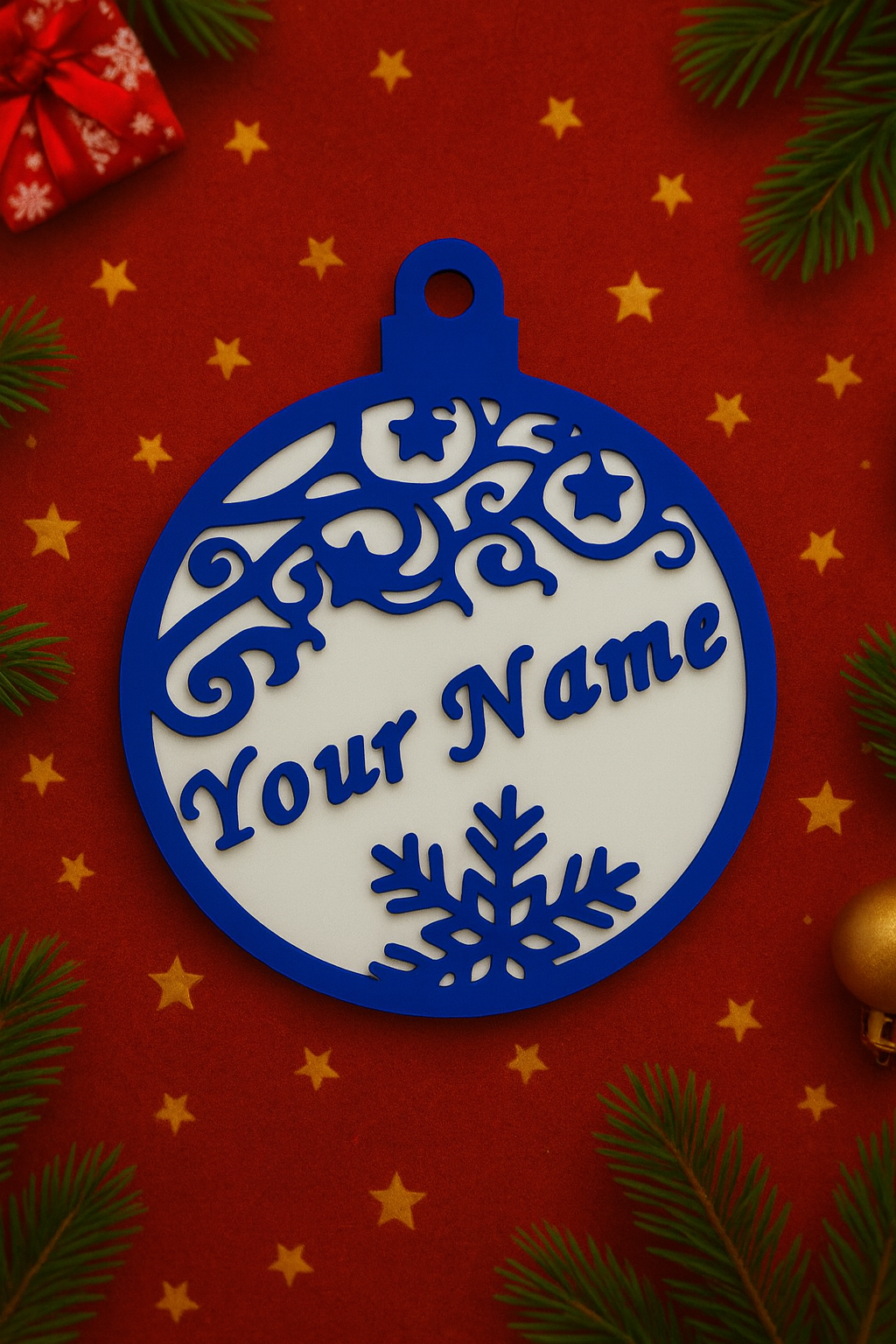 Custom Name Christmas Ornament - Free Shipping!