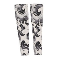 Fake Tattoo Sleeves Sun Protection Beautiful Pattern Breathable Prevent Slip
