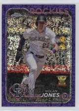 2024 Topps Chrome Purple Speckle Refractor 140/299 Nolan Jones #240 fm0