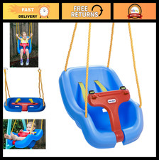 2-in-1 Baby & Toddler Swing with Adjustable Straps - Secure Blue Seat, Ages 9M-4