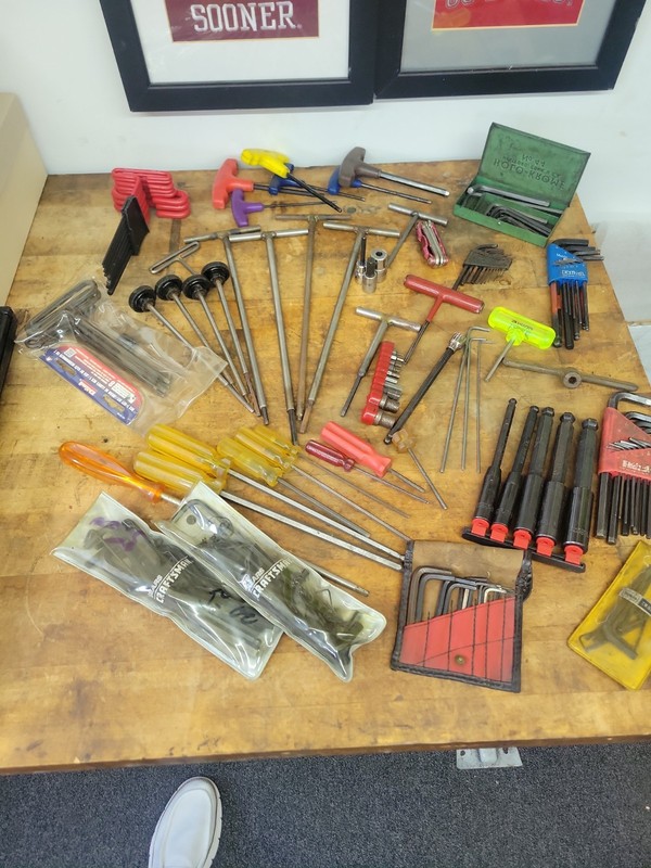 Machinist Tools Huge Hex Key Allen Lot Ball End SAE/Metric