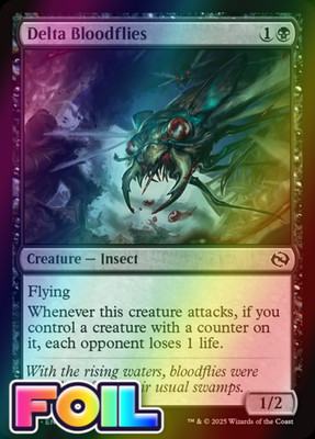 x1 Delta Bloodflies TDM Tarkir Dragonstorm MTG 77 FOIL COMMON M/NM 1x