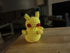 Handmade Crocheted Pikachu Pok mon Amigurumi Mini Plush