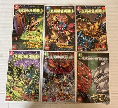 Lego Bionicle #4, 5, 6, 7, 8, 9. 6 Issues. Various Mid-grades. 34.99. DC, 2002
