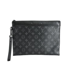 Used Ab Item Louis Vuitton Pochette To Go Clutch Bag M81569 Black Men'S