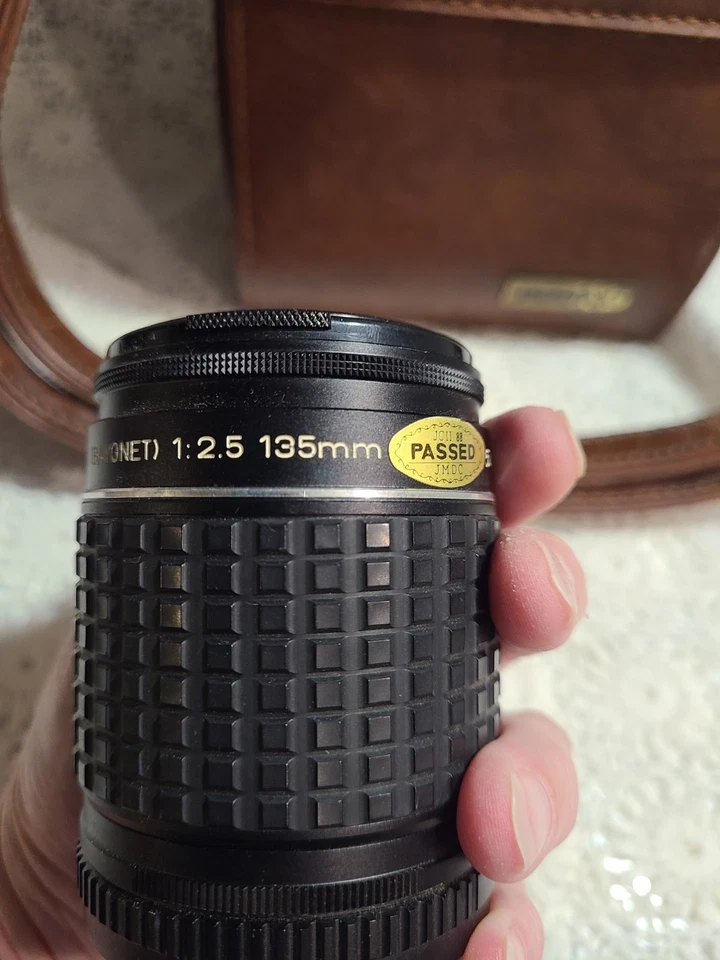 Pentax Camera Bag 2 Section Hard Case Brown Authentic With Pentax Takumar Lens - Image 4 of 4