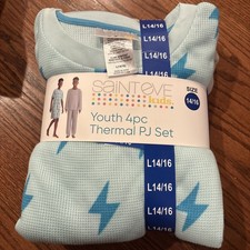 St Eves Kids Thermal Pajama 4 Piece Size large 14/16 New with Tags