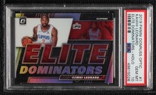 2019 Donruss Optic Elite Dominators Holo Prizm Kawhi Leonard PSA 10 GEM MT 00ur