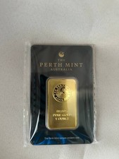 Authentic Perth Mint 1 Oz Gold Bar In Excellent Condition. Made From 99.99% Pur 2500.00 per troy oz