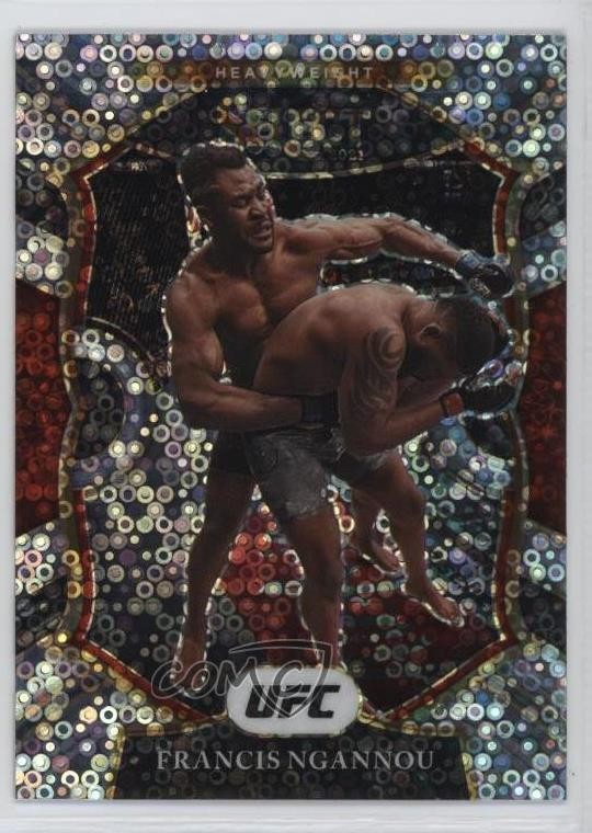 2021 Panini Select UFC Concourse Disco Prizm Francis Ngannou #92 15t9
