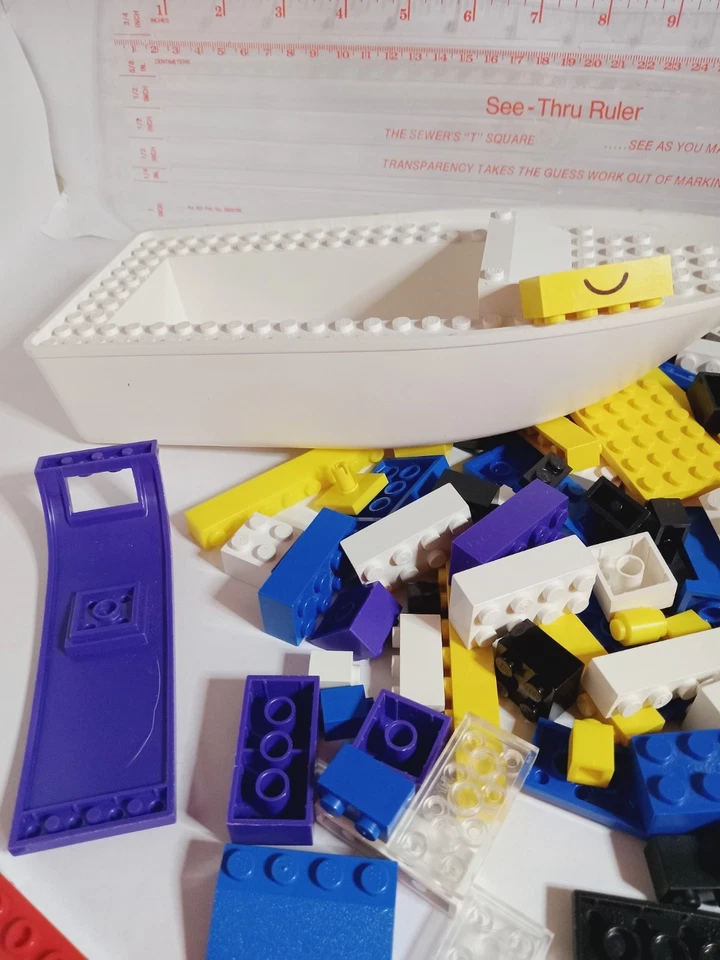 LEGO Coast Guard Boat Bulk Lot of 50+ Assorted Mixed Color Building Brick Pieces - Image 2 of 4