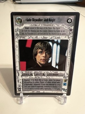 Luke Skywalker Jedi Knight Death Star 2 set  Star Wars CCG NM UR