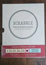 Scrabble Spanish Vintage Bookshelf Edition by WS Game Company Linen Book